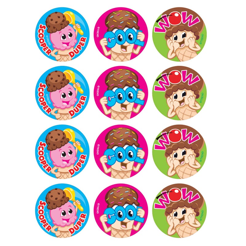 Trend Enterprises Trend Scoop Squad/Chocolate Stinky Stickers, Classroom Incentives, 48 Count - Image 2